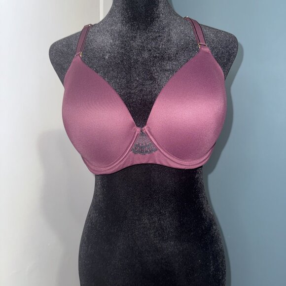 Soma Embraceable Full Cov Geo Lace Racerback Underwire Lined Bra Size 38C - Picture 1 of 11